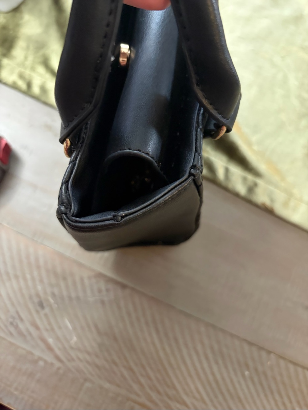Victoria's Secret Black Quilted Satchel with Gold Hardware - Picture 10 of 11